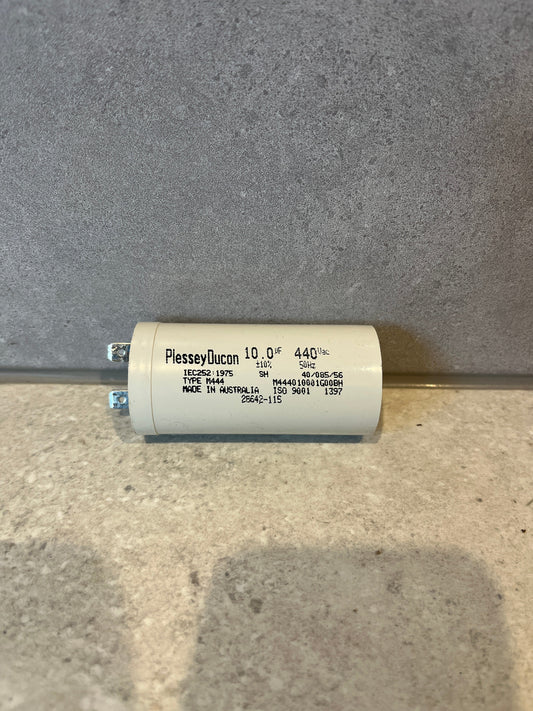 Plessey Ducon M444 Capacitor 10.0 μF 250 Vac 50-60Hz -40/85°C
