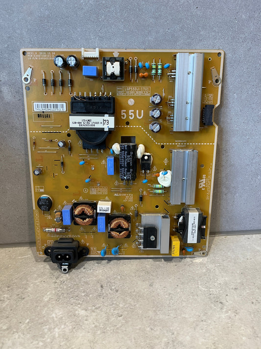 GENUINE LG 55UJ634T POWER SUPPLY BOARD EAY64529401 EAX67189101 LGP55DJ-17U1