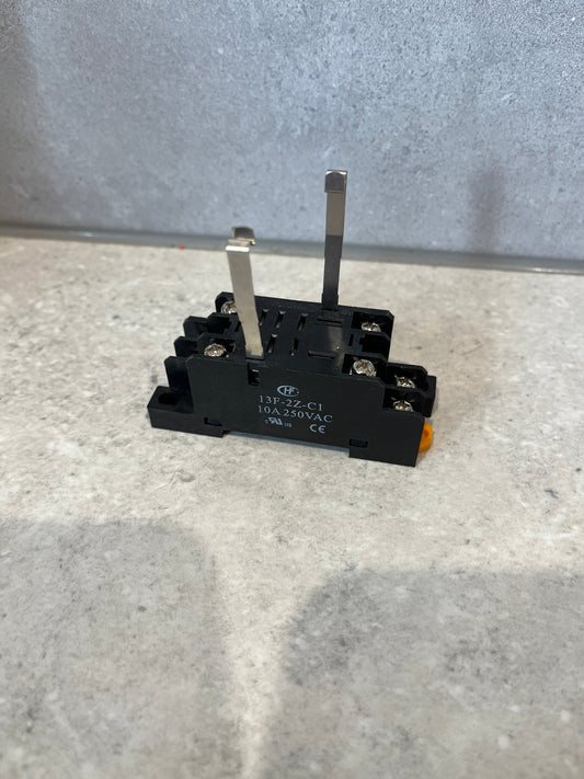 Hongfa 13F-2Z-C1(257) Relay Socket 2 Pole, Screw Terminal, DIN Rail