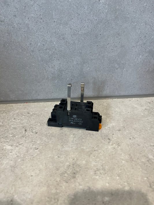 Hongfa 13F-2Z-C2 Relay Socket 2 Pole, Screw Terminal, DIN Rail