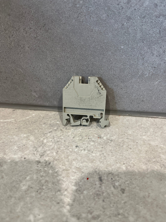 Weiland WK4/U DIN Rail Mount Terminal Block, 2 Ways, 22 AWG, 10 AWG, 6 mm2, Screw, 32 A