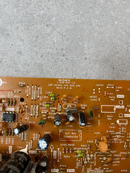 SONY CDP-XE500,400,300,200 Main Board Complete A-4673-739-A