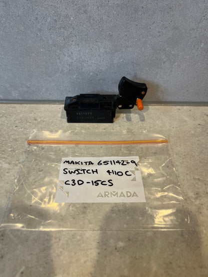 Genuine Makita 651142-9 Switch C3D-15CS 15MS for 4110C