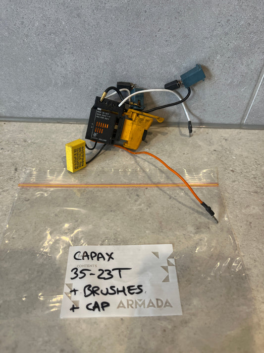 CAPAX MOD 35-23T Trigger Switch + Brushes + Capacitor