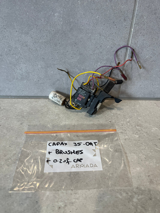 CAPAX Holland MOD 35-04T Trigger Switch + Brushes + 0.2uF Cap