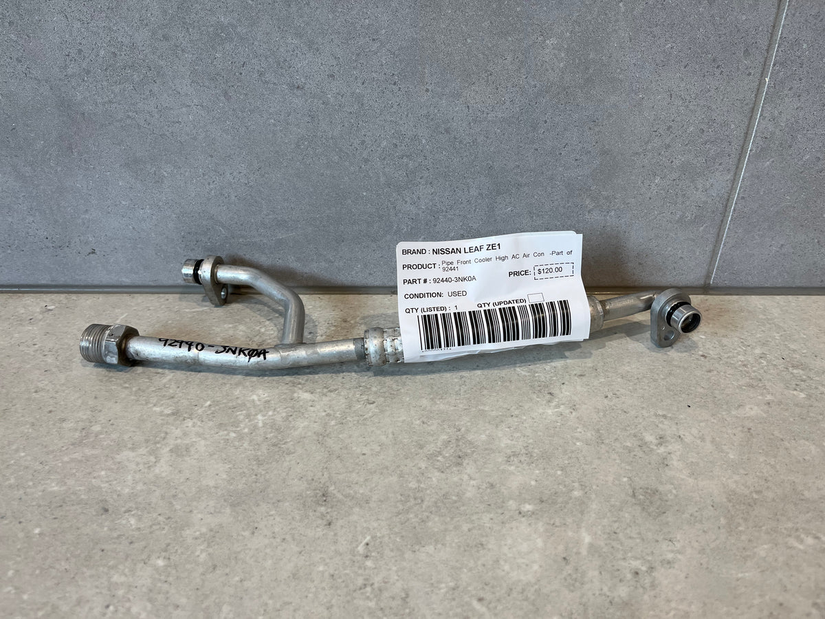 NISSAN LEAF ZE1 Pipe Front Cooler High AC Air Con -Part of 92441