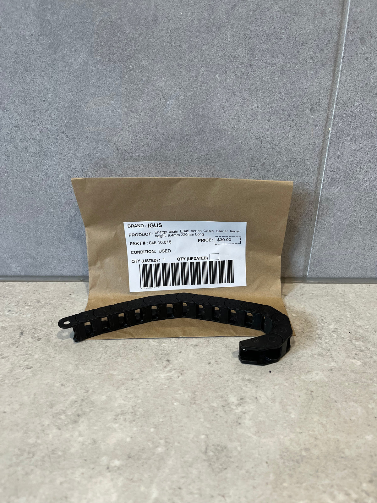 IGUS Energy chain E045 series Cable Carrier linner height: 9.4mm 220mm Long