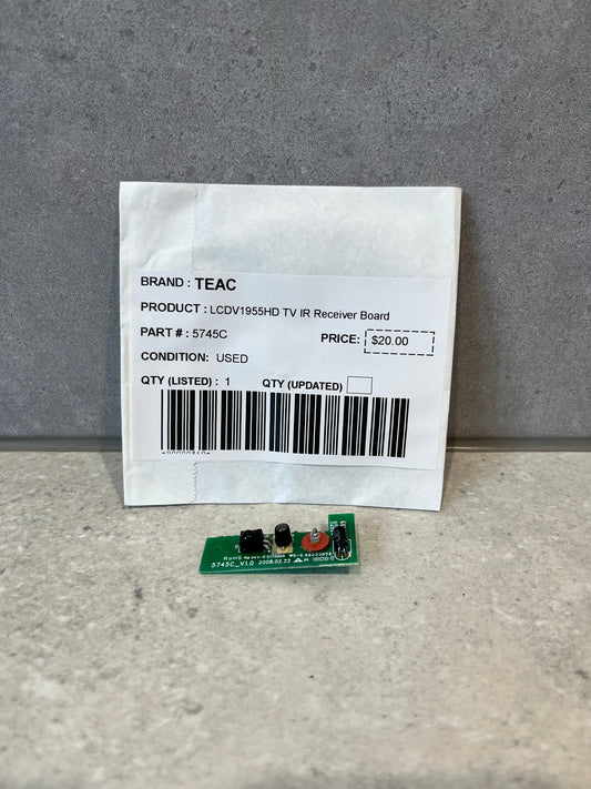 TEAC LCDV1955HD TV IR Receiver Board