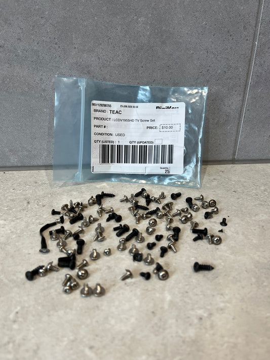 TEAC LCDV1955HD TV Screw Set