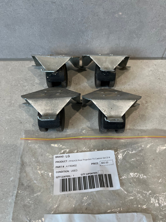 LG PF60A30 Rear Projection TV Castors Set Of 4