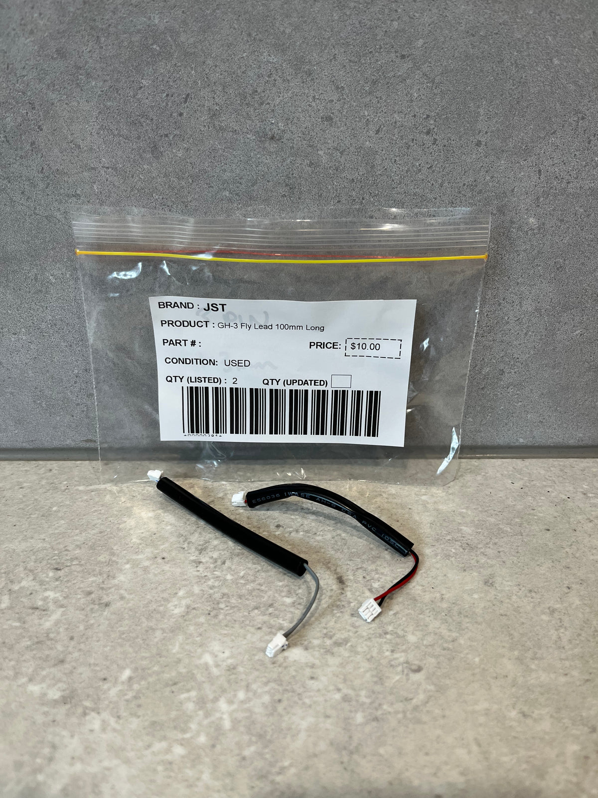 JST GH-3 Fly Lead 100mm Long
