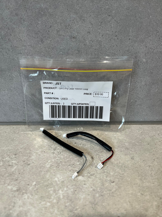 JST GH-3 Fly Lead 100mm Long