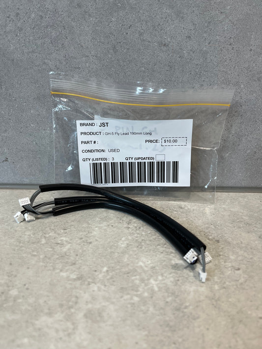 JST GH-5 Fly Lead 190mm Long