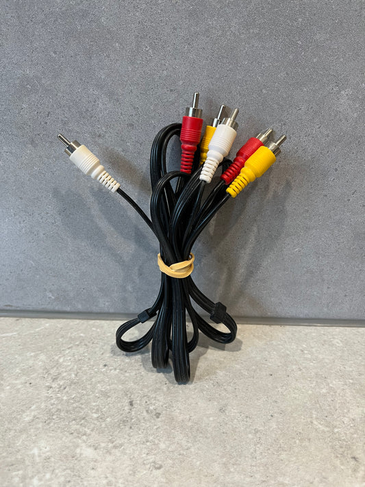 Composite Cable 1.2M Video Audio RCA FLAT