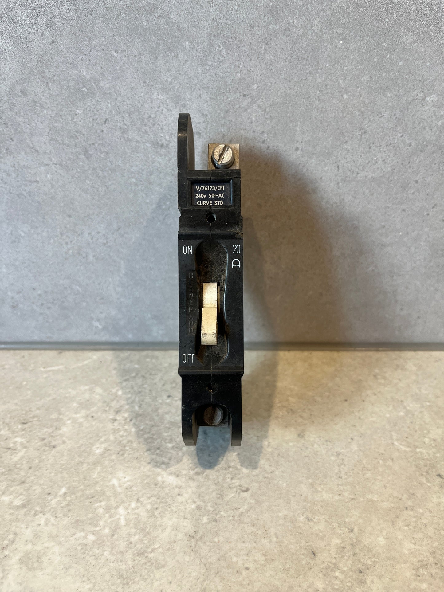 Heinemann 20A 1 Pole CB V/76162/CFI Circuit Breaker Single Phase