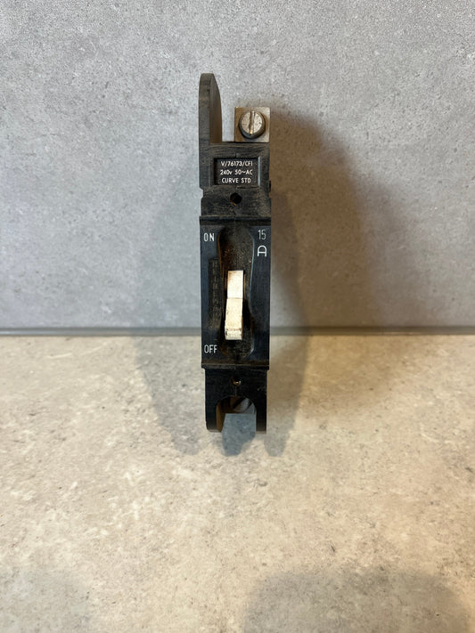 Heinemann 15A 1 Pole CB V/76173/CFI Circuit Breaker Single Phase