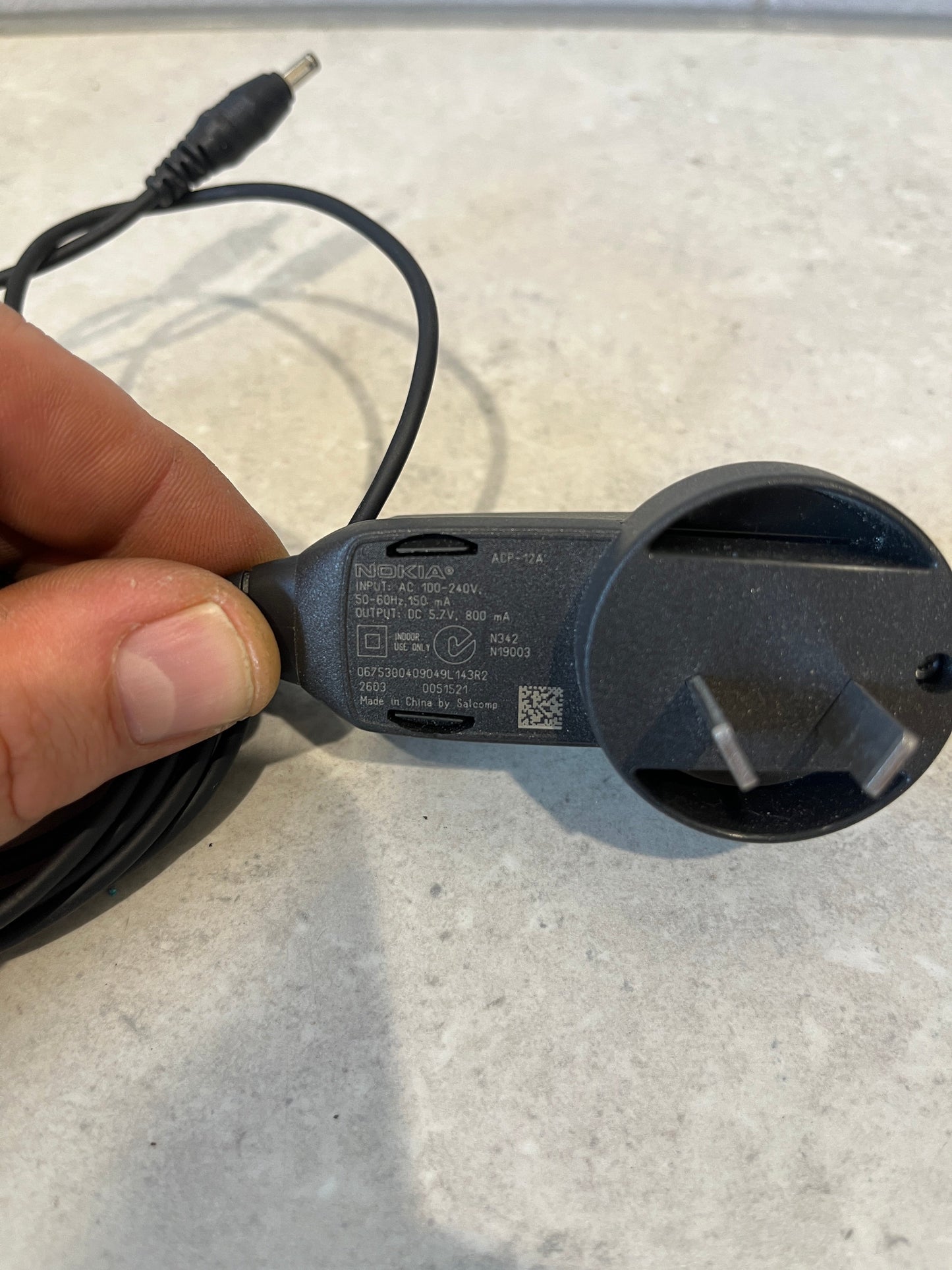 Nokia ACP-12A 3.5mm Wall Charger Replaces ACP-7A 5.7V 800ma