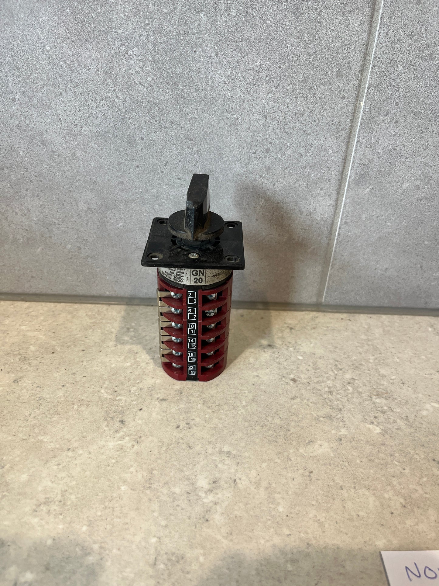 Koncar GN20 Rotary Selector Switch 8407-U 10 position.