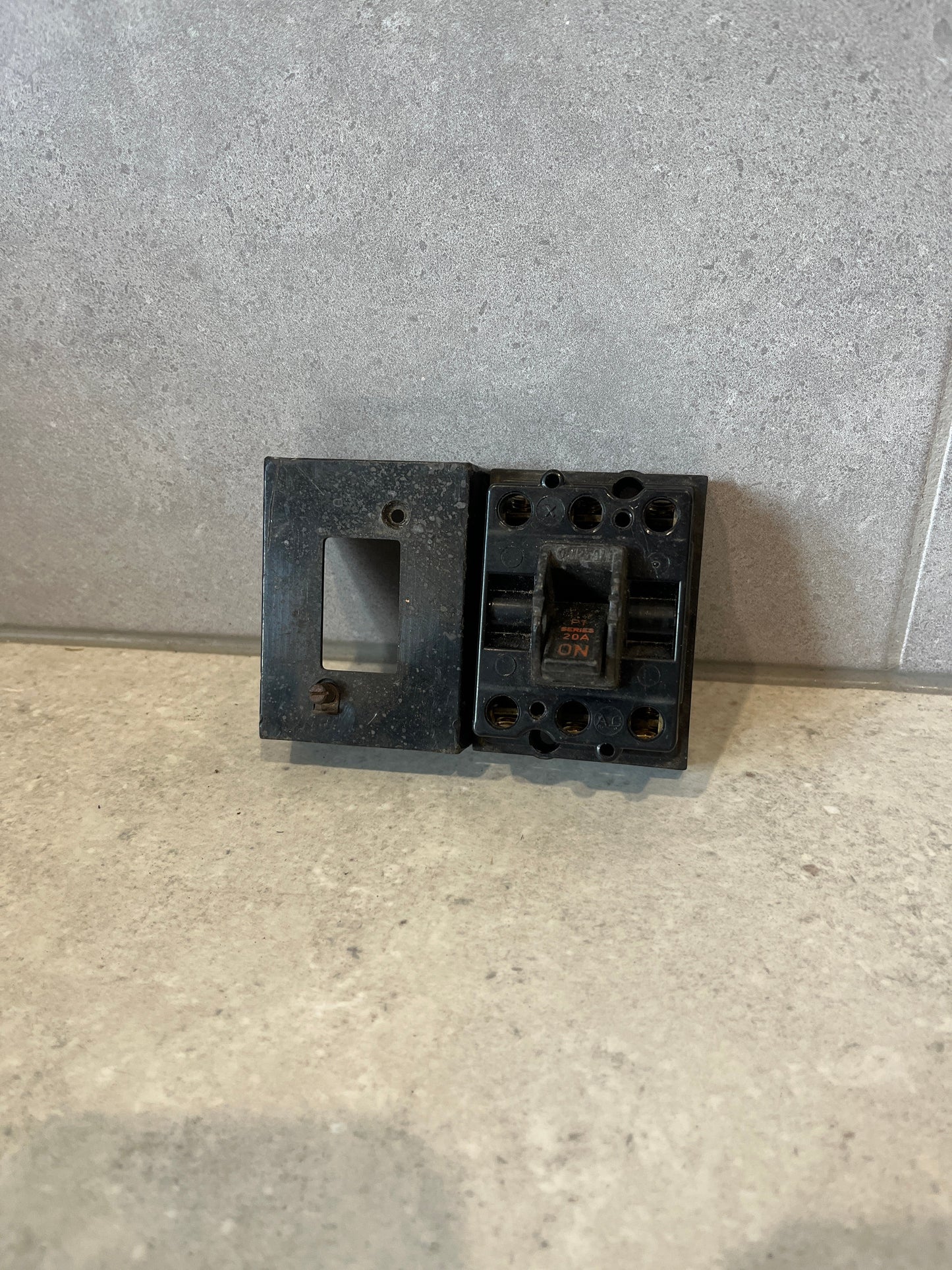 Clipsal Panel Mount 3 Pole 20A Front Wiring Switch PT20F-BK