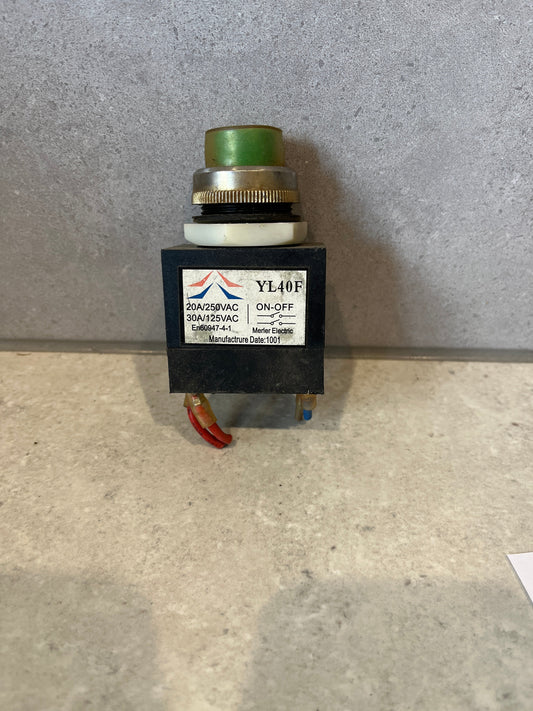 YL40F Merler 20A 250VAC Push Button Switch for Wood Splitter ASP 4N/ ASP 5N