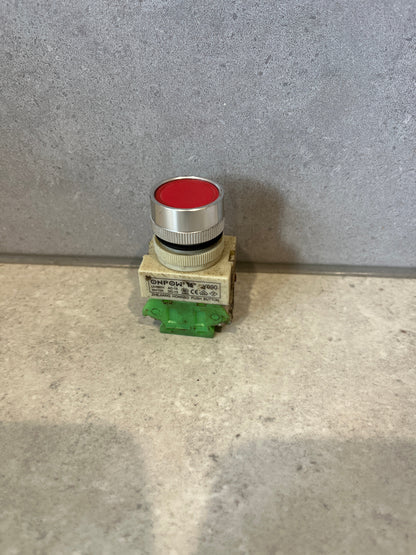 Onpow Y090 Flat Head Red Momentary Button with contacts