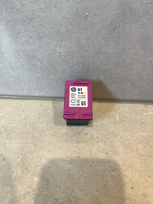 HP 61 Tri-Colour GENUINE INK CARTRIDGE Used