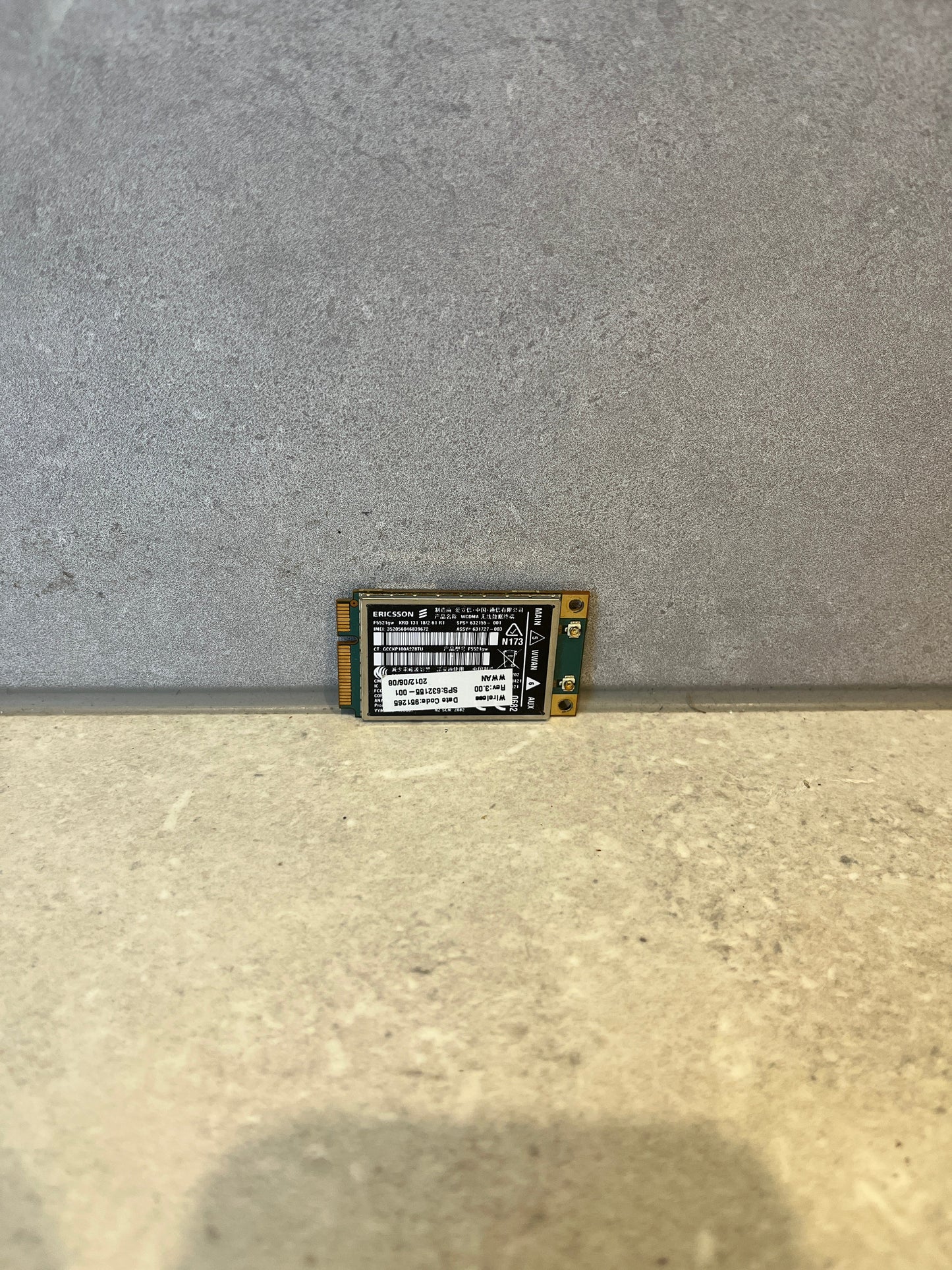 Unlocked Ericsson F5521GW Wireless 3G WWAN card GPS Mini PCI-E WCDMA HSPA+21Mbps