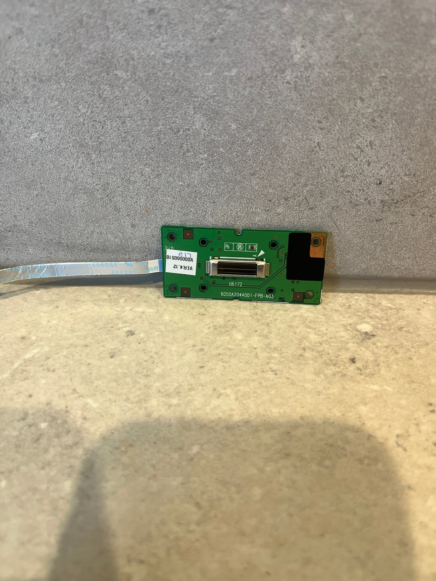 6050A2044001 TOSHIBA FINGER PRINT READER BOARD W/ CABLE SATELLITE A105 A100