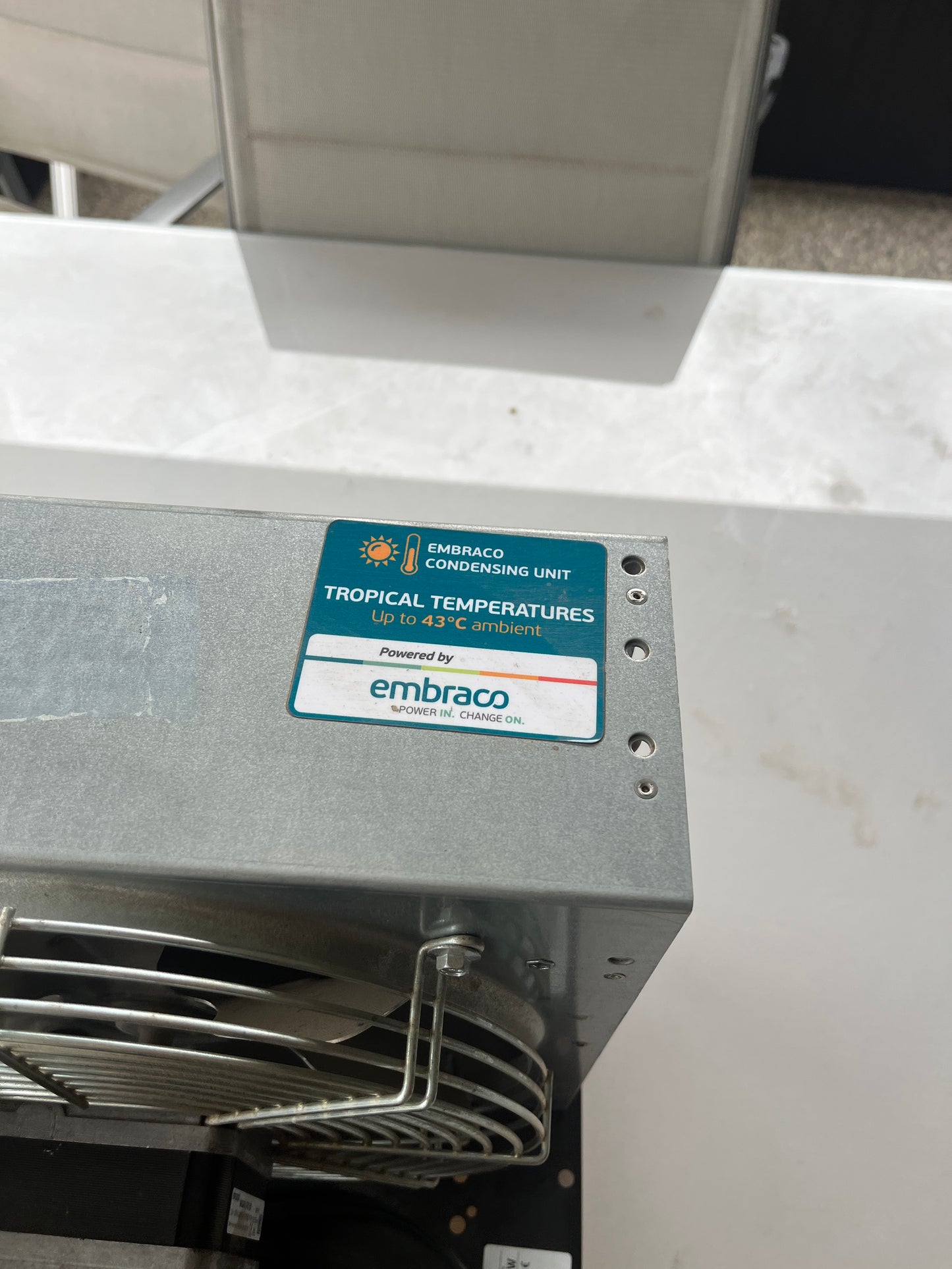 Embraco UNEK6181GK 1.2KW R404A Single Phase Condenser Unit