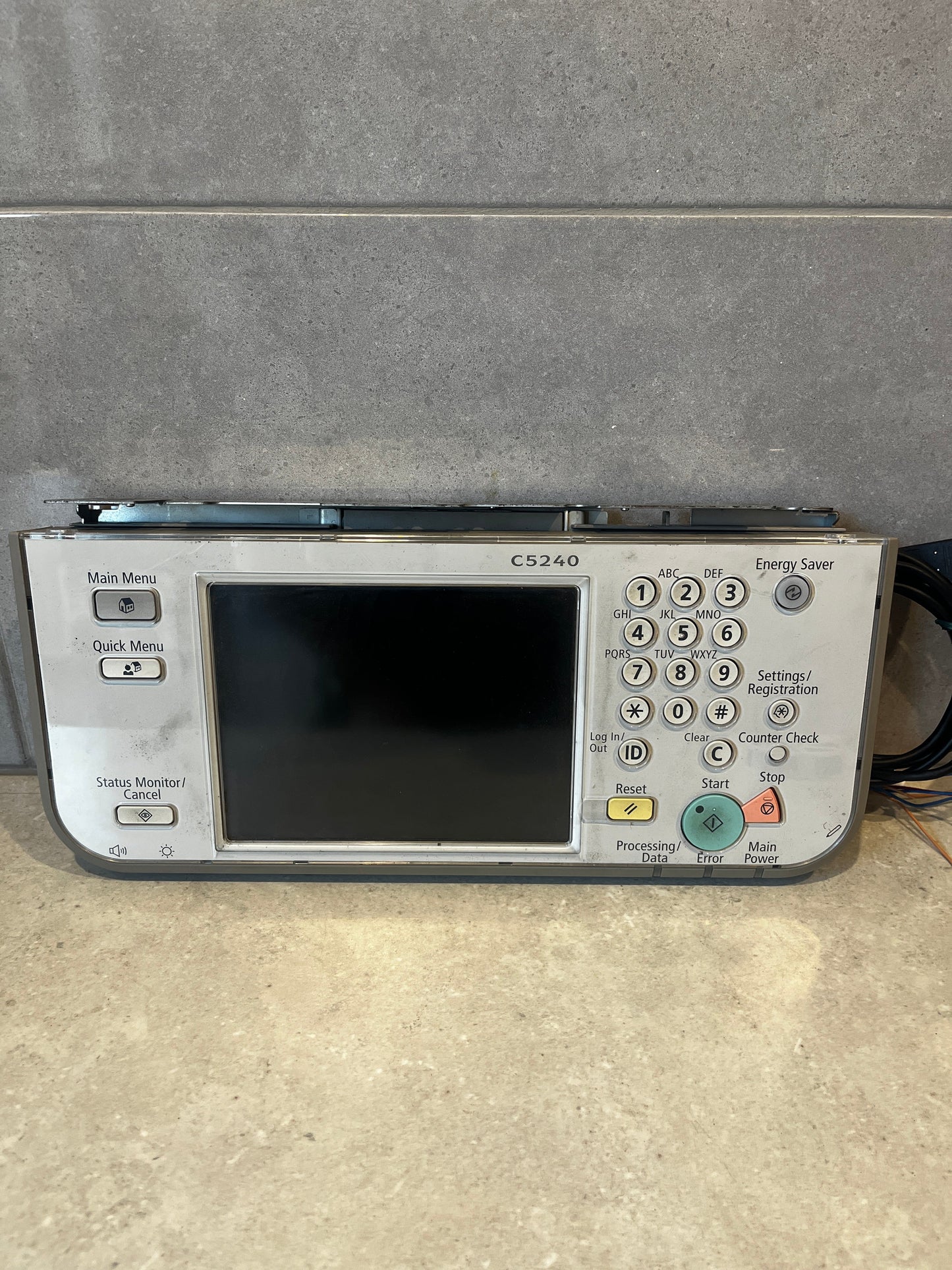 Canon Imagerunner C5240 Control Panel Screen