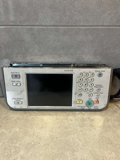 Canon Imagerunner C5240 Control Panel Screen