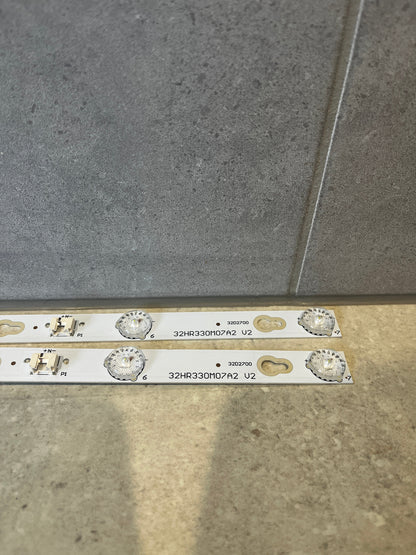 TOT-32D2700-2X7 TCL 32S3750TAAA LED Backlight strips set of (2) 32HR330M07A2 V2
