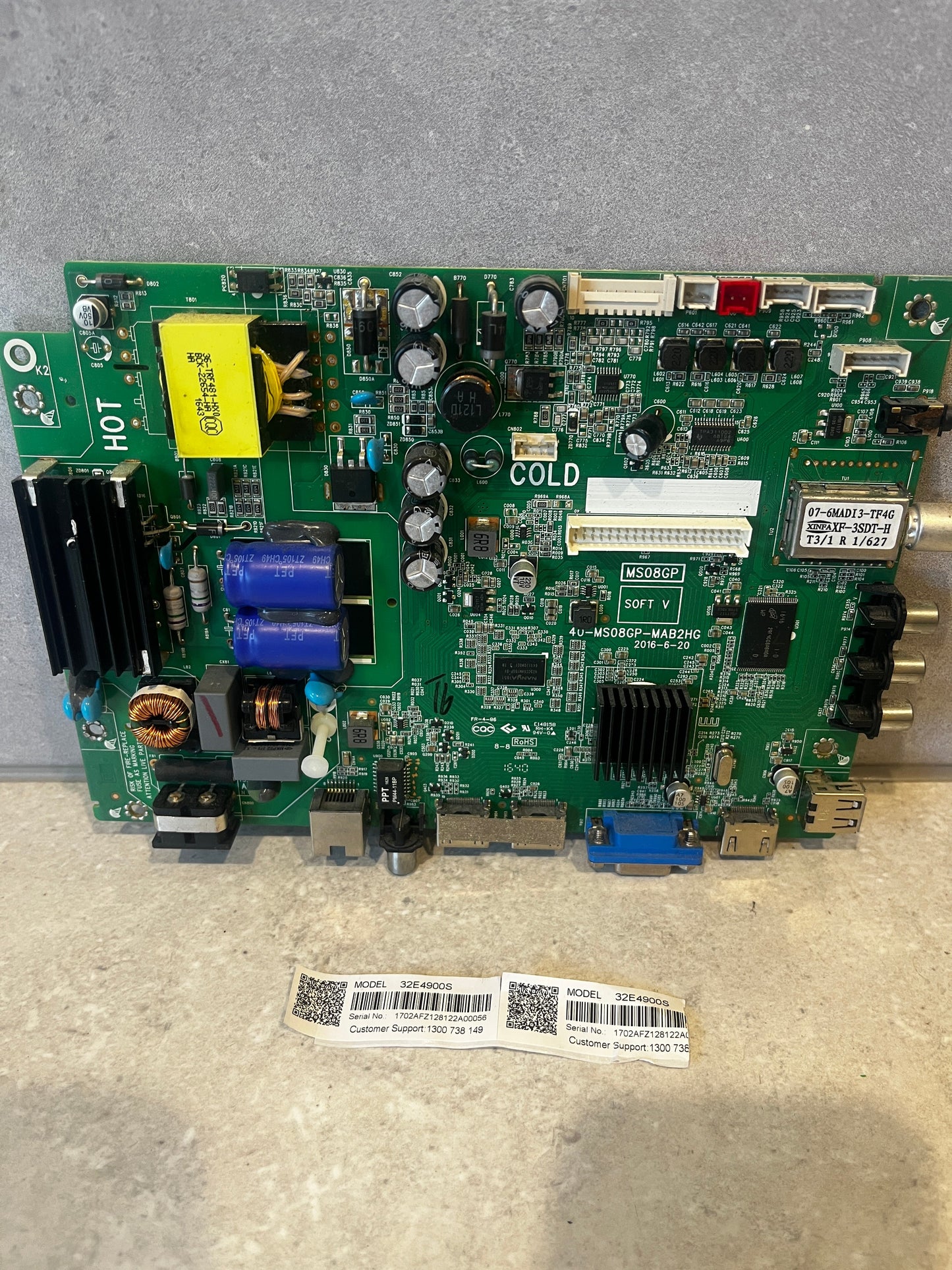 MAIN BOARD 40-MS08GP-MAB2HG TCL 32E4900S