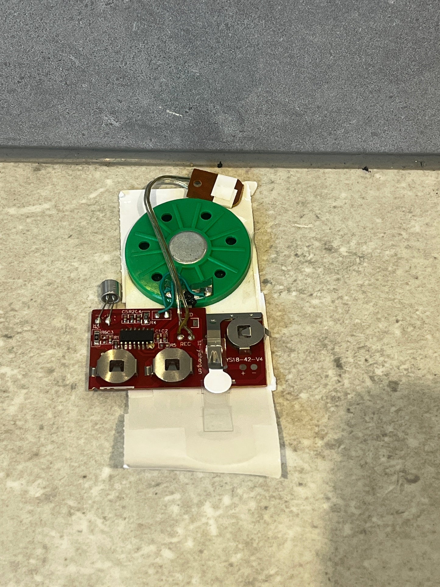 Greeting Card Voice Recording Module with 30 Second Recordable Button Interactiv