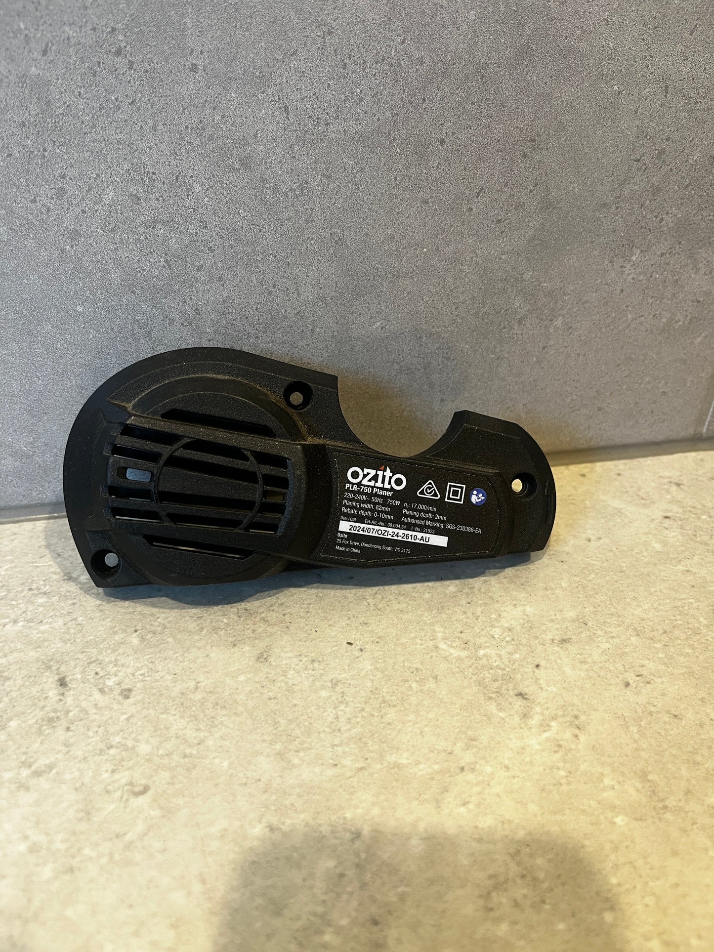 Ozito Planer PLR-750 Case Cover Part No:3