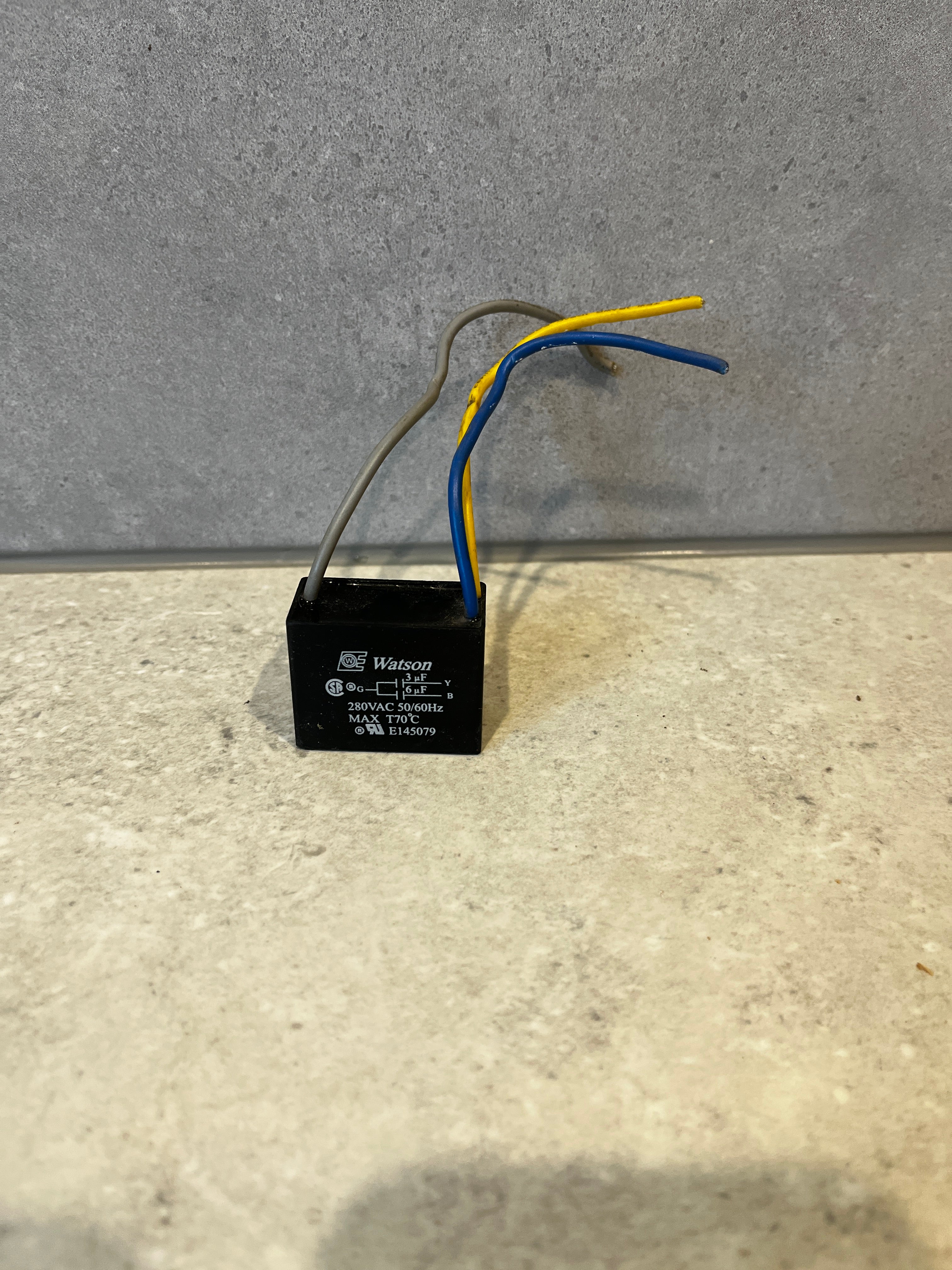 Capacitor 3 Speed Controller 6uf & 3uf 250v suits fans Clipsal etc ...