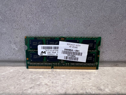 MICRON 4GB DDR3 1333MHZ 2RX8 PC3-10600S 204 pin SODIMM Laptop Ram