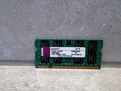 KINGSTON 2GB PC2-6400 200 PIN SODIMM 800MHZ DDR2 KVR800D2S6/2G