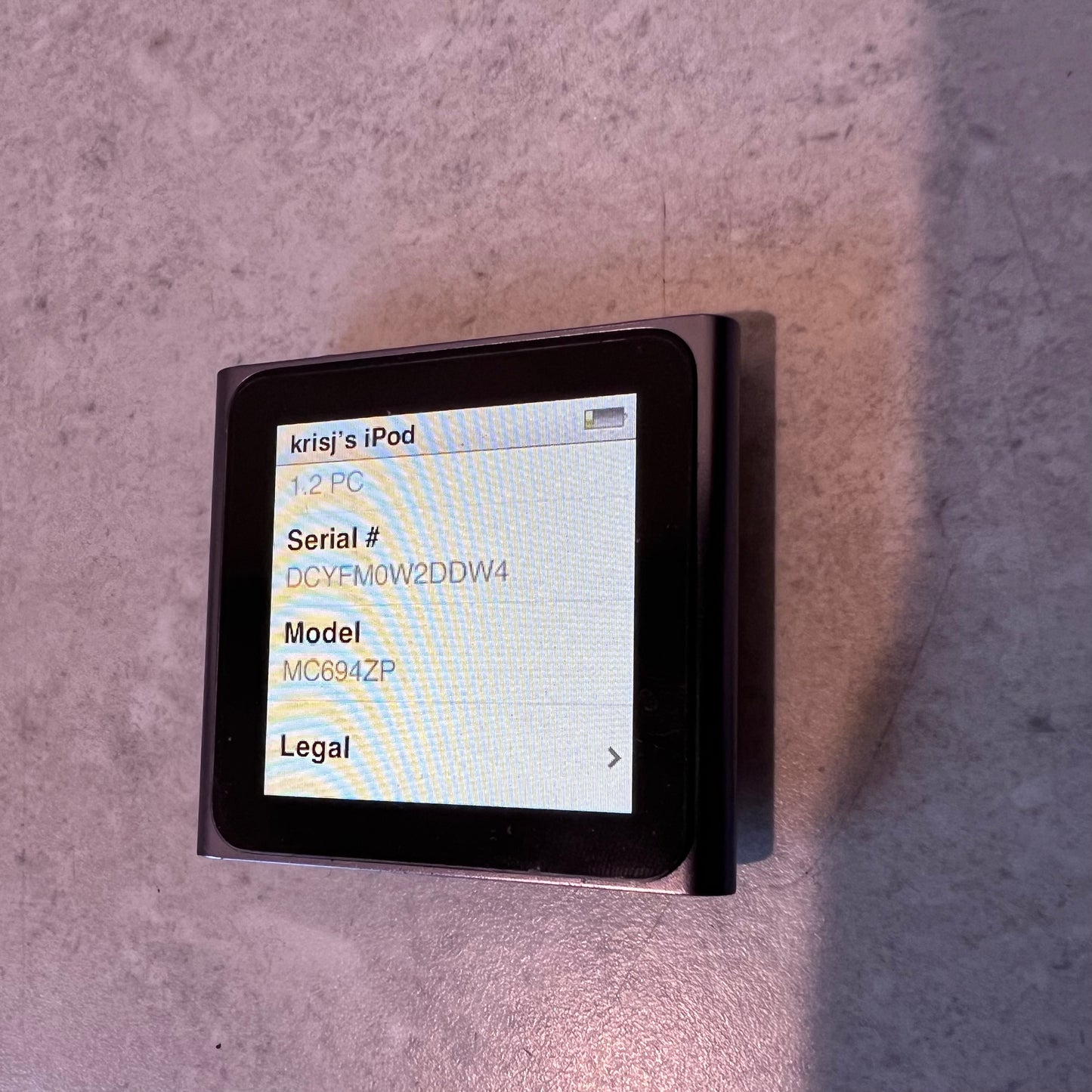 A1366 - Apple iPod Nano 6th Gen 16GB