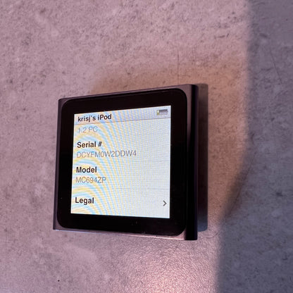 A1366 - Apple iPod Nano 6th Gen 16GB