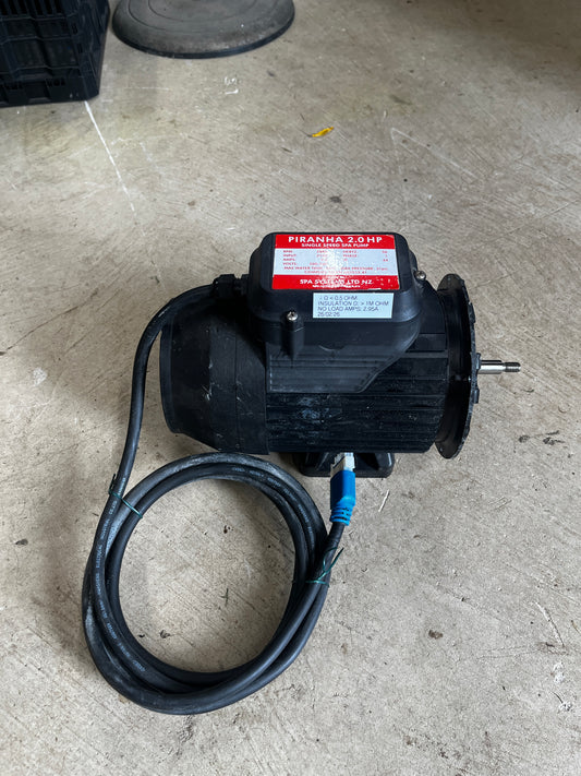 Spanet Piranha 2.5HP 1 Speed Spa Booster Pump - Motor only
