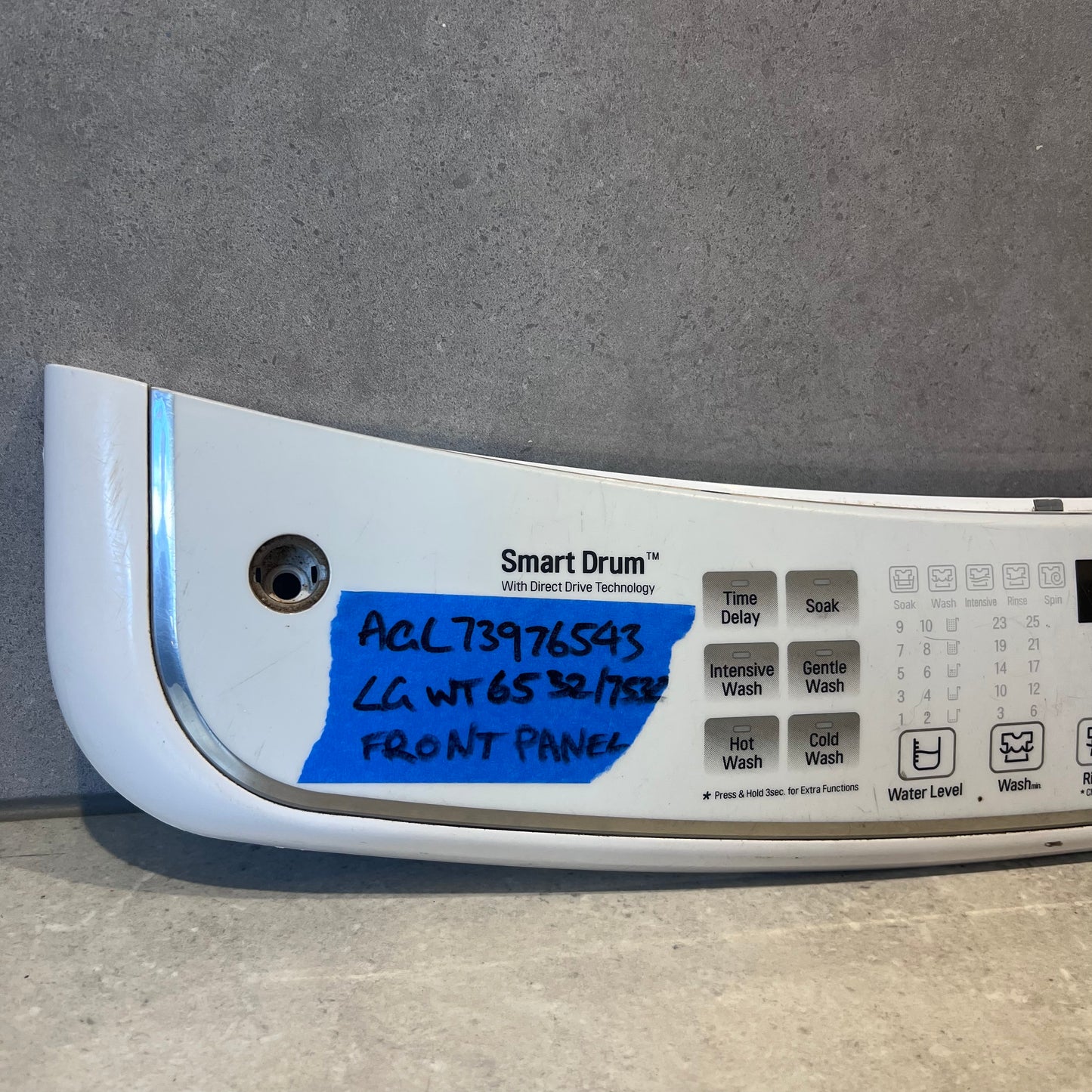 AGL73976543 LG TL WASHER FRONT PANEL-WTG6532W/WTG7532W