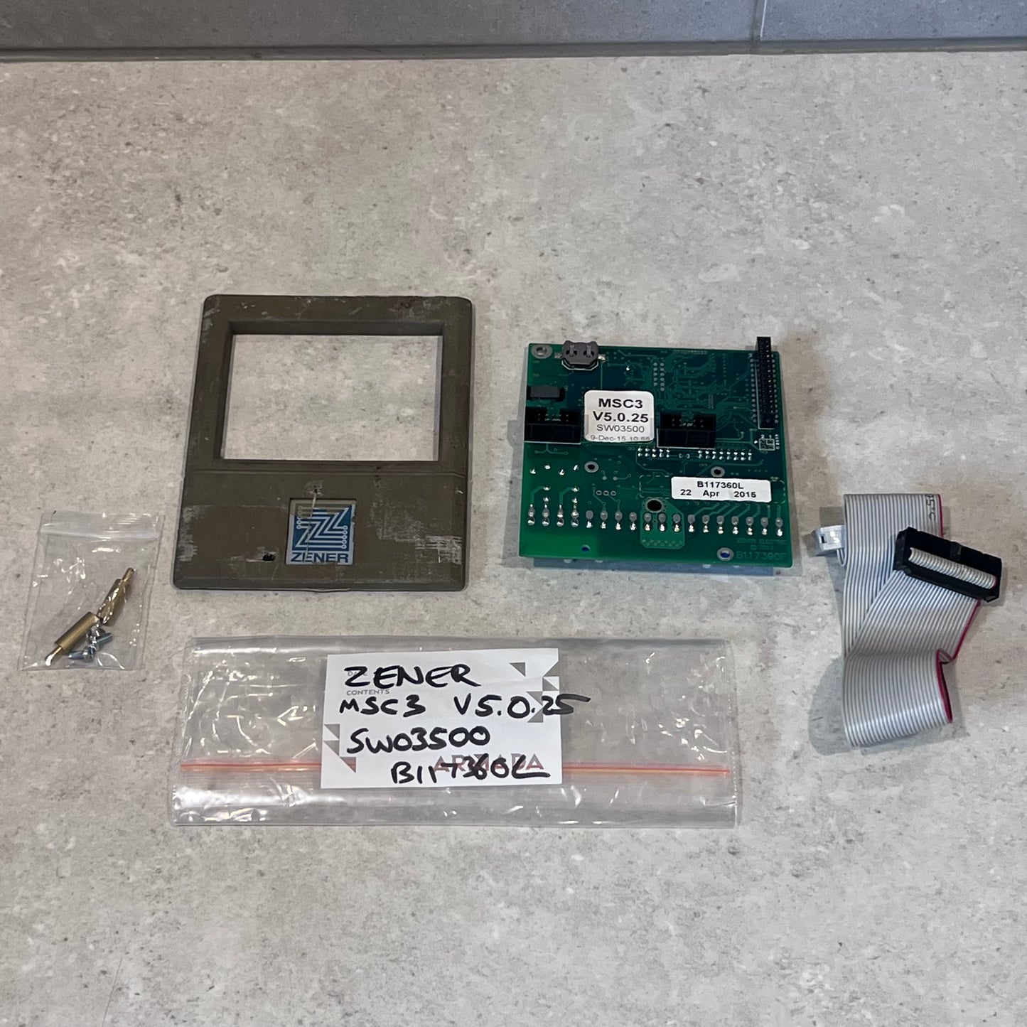 Zener AC VSD - MSC3 V5.0.25 B117350L SW03500 MCU