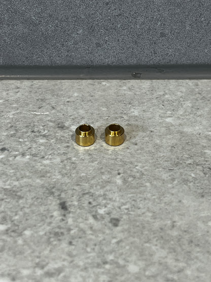 Brass PTFE Hose Ferrules to Suit Breville Espresso Machine Tube Pipe – 2 Pack