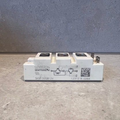 SEMIKRON SKM100GB12T4 Type N-Channel IGBT Module, 160 A 1200 V, 7-Pin SEMITRANS