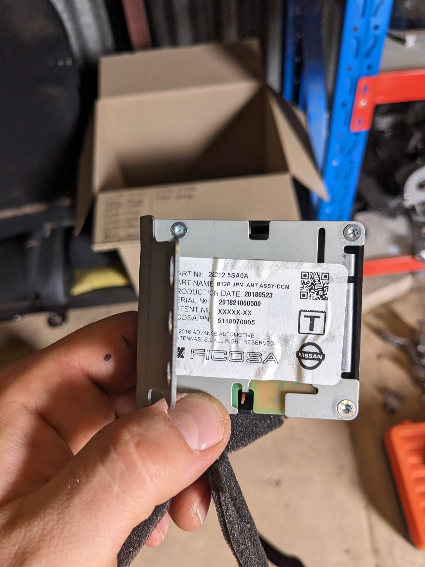Nissan 28212-5SA1A Antenna Assy-Time Control Unit Nissan Leaf ZE1