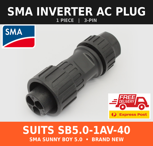 SMA Inverter AC Plug for Sunny Boy SB5.0-1AV-40 Brand New 3-Pin