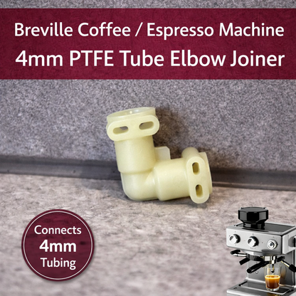 Breville Coffee / Espresso Machine 4mm PTFE Tube Elbow Joiner