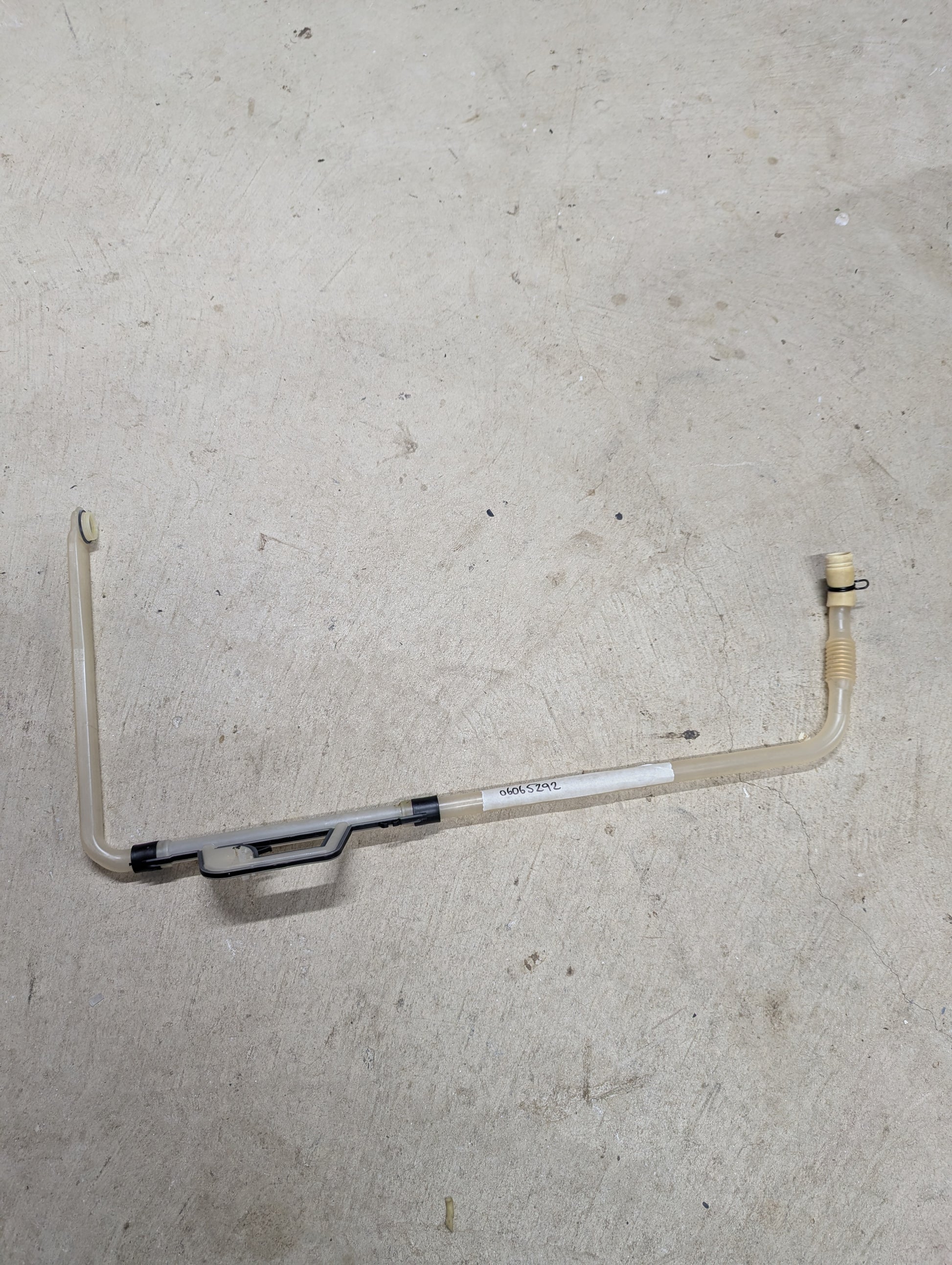Miele transparent upper spray arm feed pipe with quick connectors for dishwasher water distribution replacement