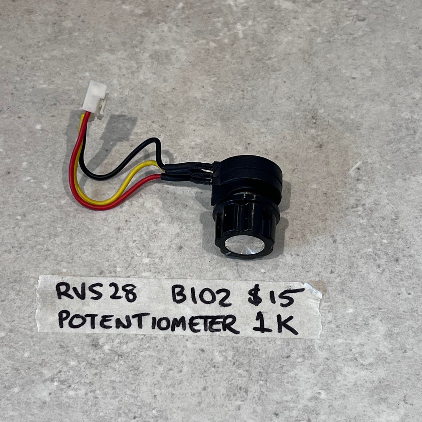 RVS28 B102 1K potentiometer with wiring and connector for plasma cutter